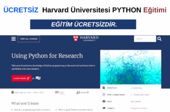Harvard Üniversitesi Ücretsiz Python Eğitimi Harvard Üniversitesi Ücretsiz Python Eğitimi
