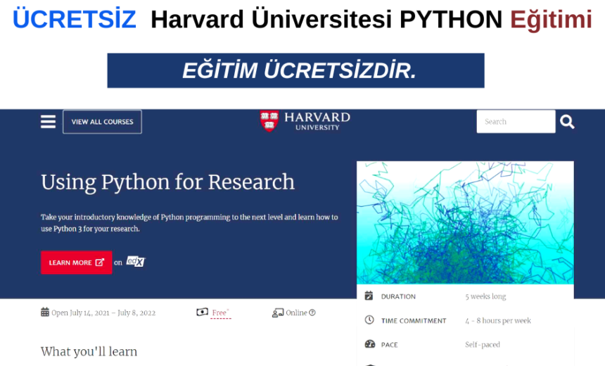Harvard Üniversitesi Ücretsiz Python Eğitimi img