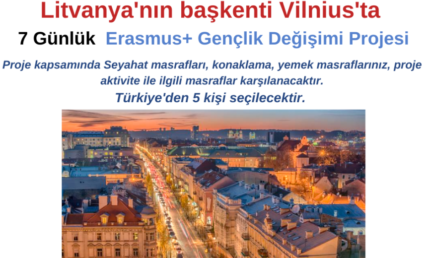 Litvanya’nın başkenti Vilnius 7 Günlük Erasmus+ Gençlik Değişimi img