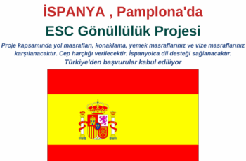 Ispanya , Pamplona ESC Gönüllülük Projesi