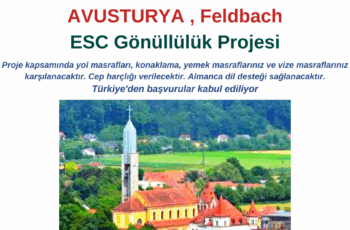 Avusturya , Feldbach – ESC Gönüllülük Projesi