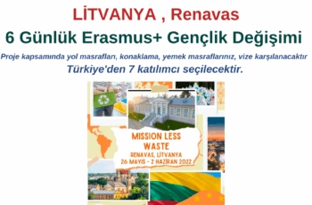 Litvanya , Renavas’ta 6 Günlük Erasmus+ Gençlik Değişimi Projesi Litvanya , Renavas’ta 6 Günlük Erasmus+ Gençlik Değişimi Projesi