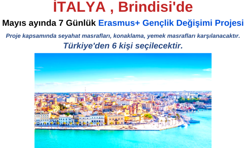 İtalya , Brindisi’de Gençlik Değişimi Projesi – Acil Katılımcılar Aranıyor img