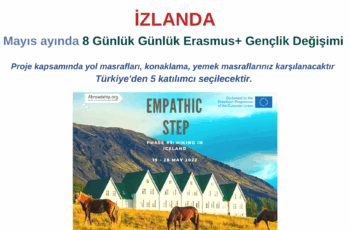 Izlanda Mayıs ayında 8 Günlük Gençlik Değişimi Projesi Izlanda Mayıs ayında 8 Günlük Gençlik Değişimi Projesi