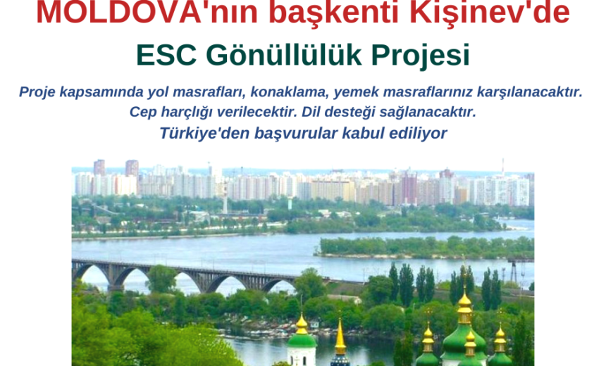 Moldova’nın başkenti Kişinev’de Erasmus+ Gönüllülük Projesi img
