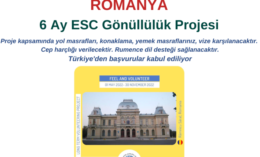 Romanya 6 Ay Gönüllülük Projesi img