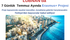 Lübnan’da Temmuz ayında 7 Günlük Erasmus+ Projesi Lübnan’da Temmuz ayında 7 Günlük Erasmus+ Projesi