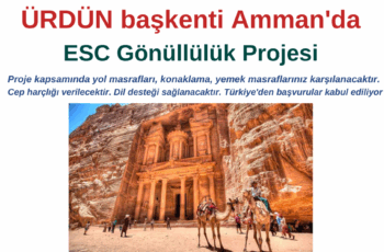 Ürdün başkenti Amman’da Gönüllülük Projesi Ürdün başkenti Amman’da Gönüllülük Projesi