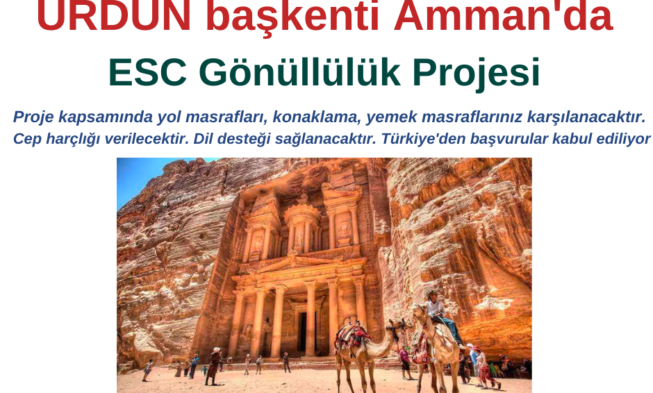 Ürdün başkenti Amman’da Gönüllülük Projesi img