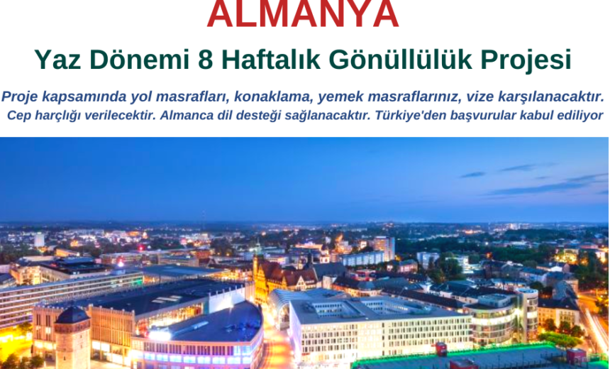 Almanya Yaz Dönemi 8 Haftalık Gönüllülük Projesi img