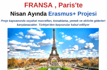 Fransa , Paris Nisan ayında Erasmus+ Porojesi