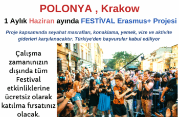 Polonya , Krakow Haziran ayında 1 Aylık Festival Gönüllülük Projesi