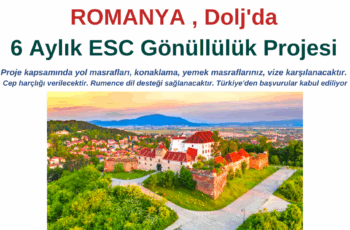 Romanya , Dolj 6 Ay Gönüllülük Projesi