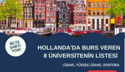 Hollanda Burs Veren 8 Üniversitenin Listesi