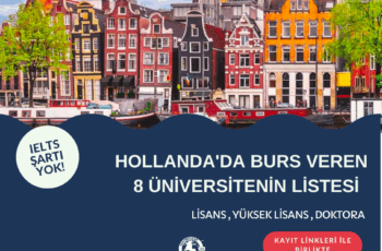 Hollanda Burs Veren 8 Üniversitenin Listesi