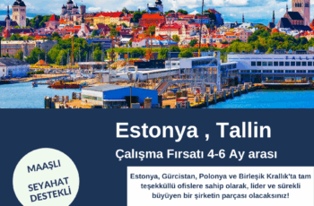 Estonya , Tallin Çalışma Fırsatı 4-6 Ay arası
