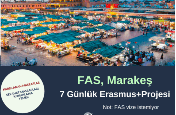 Fas , Marakeş 7 Günlük Erasmus+ Projesi