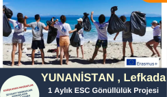 Yunanistan , Lefkada 1 Aylık Erasmus+ Projesi