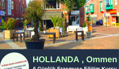 Hollanda 6 Günlük Erasmus+ Eğitim Kursu