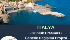 İtalya 5 Günlük Erasmus+ Gençlik Değişimi