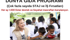Dünya Gıda Staj ve İş Programları – 1000 Dolar Destek