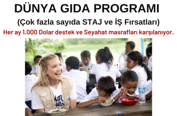 Dünya Gıda Staj ve İş Programları – 1000 Dolar Destek