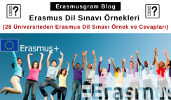 Erasmus Dil Sınavı Örnekleri