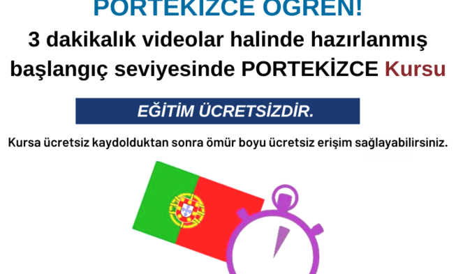 Portekizce öğren! 3 dakikalık videolar – Ücretsiz img