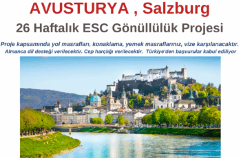 Avusturya , Salzburg 26 Haftalık ESC Gönüllülük Projesi Avusturya , Salzburg 26 Haftalık ESC Gönüllülük Projesi