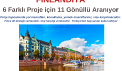 Finlandiya 6 Farklı Proje için 11 Gönüllü Aranıyor Finlandiya 6 Farklı Proje için 11 Gönüllü Aranıyor
