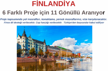 Finlandiya 6 Farklı Proje için 11  Gönüllü Aranıyor Finlandiya 6 Farklı Proje için 11  Gönüllü Aranıyor