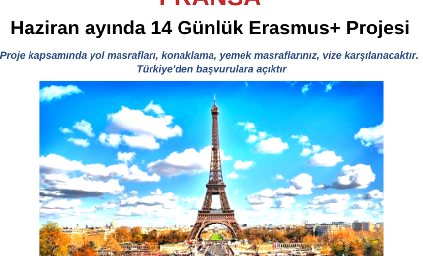 Fransa Haziran ayında 14 Günlük Erasmus+ Projesi img