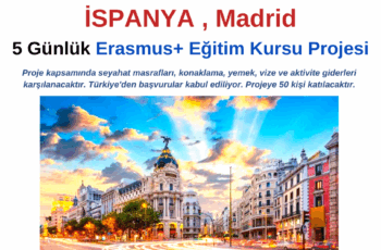 İspanya , Madrid  5 Günlük Erasmus+ Eğitim Kursu