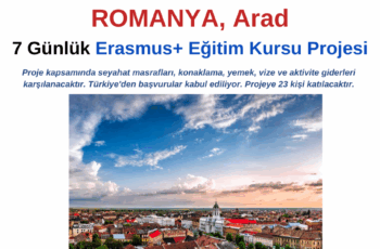 Romanya , Arad 7 Günlük Erasmus+ Projesi