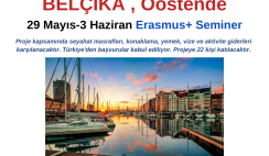 Belçika , Oostende Erasmus+ Seminer – 29 Mayıs 3 Haziran Belçika , Oostende Erasmus+ Seminer – 29 Mayıs 3 Haziran