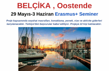 Belçika , Oostende  Erasmus+ Seminer – 29 Mayıs 3 Haziran