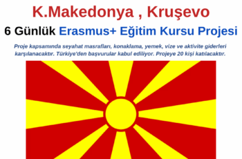 Kuzey Makedonya , Kruşevo 6 Günlük Erasmus+ Eğitim Kursu