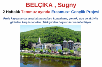 Belçika’da Temmuz ayında 2 Haftalık Gençlik Projesi Belçika’da Temmuz ayında 2 Haftalık Gençlik Projesi