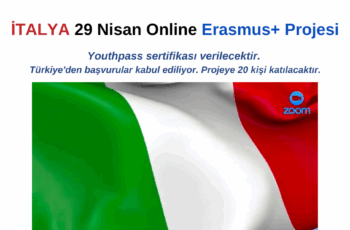 İtalya 29 Nisan Online Eğitim Kursu İtalya 29 Nisan Online Eğitim Kursu