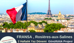 Fransa , Rosières-aux-Salines Gönüllülük Projesi