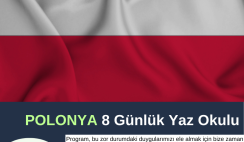 Polonya 8 Günlük Yaz Okulu Polonya 8 Günlük Yaz Okulu