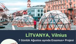 Litvanya , Vilnius Ağustos ayında 7 Günlük Erasmus+ Projesi