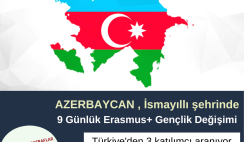 Azerbaycan , Ismayıllı 9 Günlük Erasmus+ Gençlik Değişimi