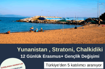 Yunanistan , Stratoni, Chalkidiki Erasmus+ Gençlik Değişimi