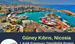 Güney Kıbrıs , Nicosia 1 Aylık ESC Gönüllülük Projesi