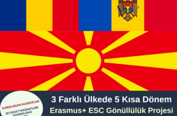 3 Farklı Ülkede 5 Farklı Kısa Dönem Gönüllülük Projesi