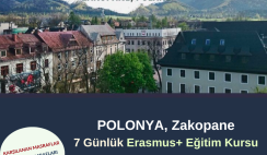 Polonya , Zakopane 7 Günlük Erasmus+ Eğitim Kursu