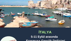 İtalya 5-11 Eylül arasında Gençlik Değişimi