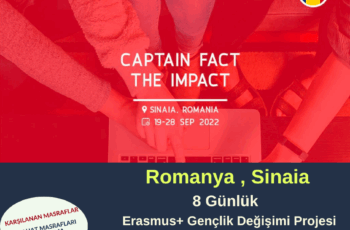 Romanya , Sinaia 8 Günlük Erasmus+ Gençlik Değişimi