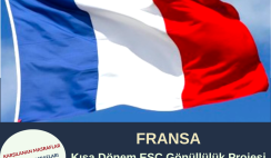Fransa , Lastours Kısa Dönem Gönüllülük Projesi